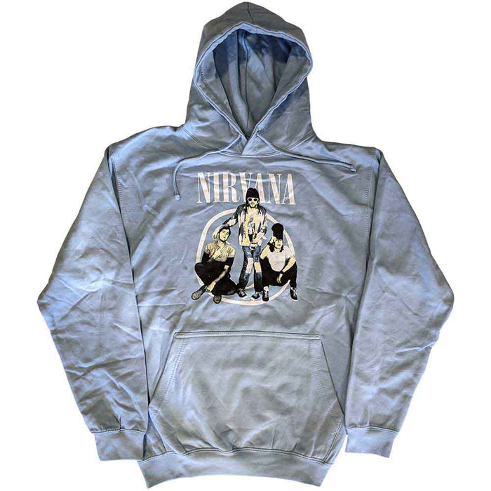 Nirvana Trapper Hat Photo Light Blue Large Hoodie