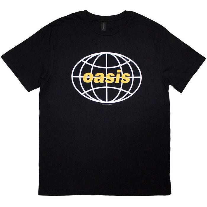 Oasis Globe Logo Black Medium T-Shirt
