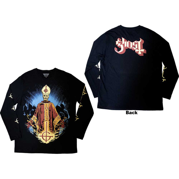 Ghost Papa & Radient Ghouls Black Large T-Shirt