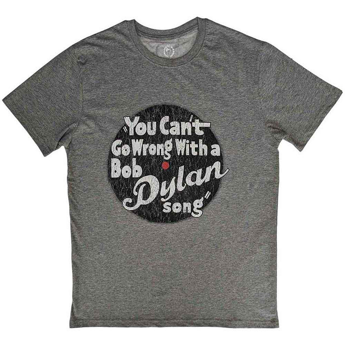 Bob Dylan You Can't Go Wrong Grey Medium T-Shirt