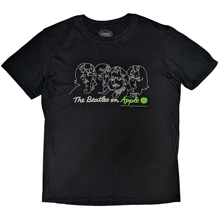 The Beatles On Apple Black Small T-Shirt