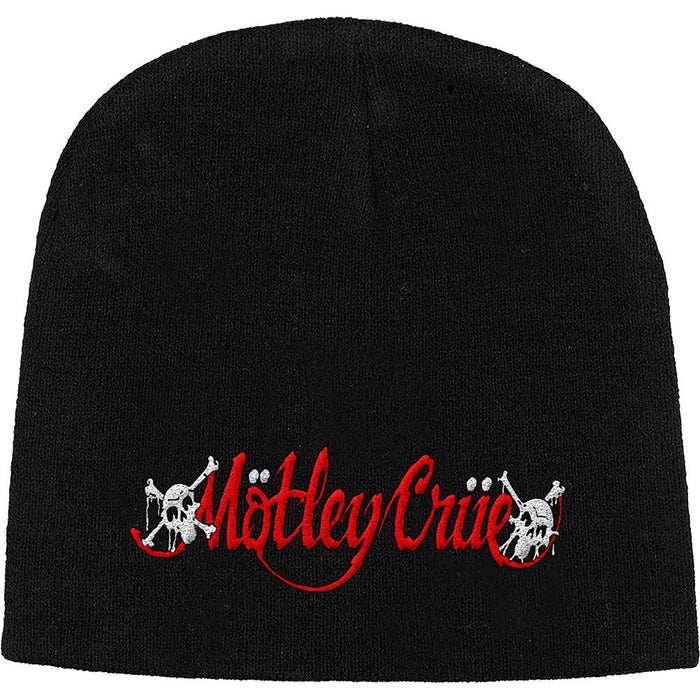 Motley Crue Dr Feelgood Logo Black Beanie Hat