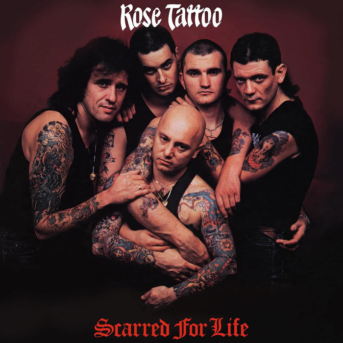 Rose Tattoo Scarred For Life Vinyl LP Red & White Swirl Colour Due Out 17/07/26