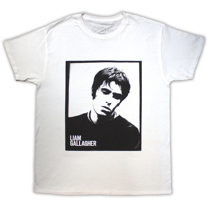 Liam Gallagher Framed Photo White Medium T-Shirt