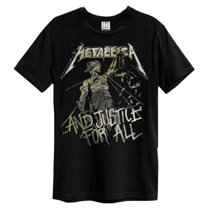Metallica And Justice For All Amplified Vintage Black Small Unisex T-Shirt