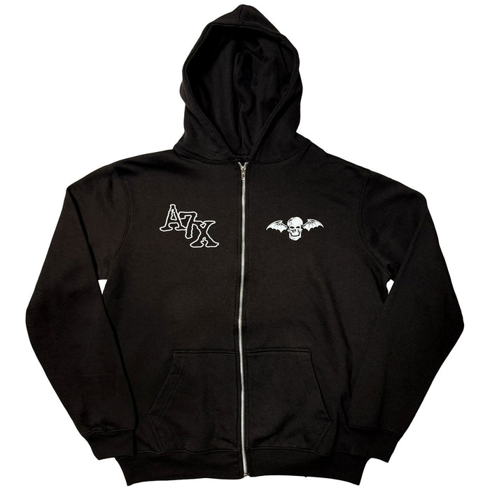Avenged Sevenfold Dead Head Black Small Zipped Hoodie