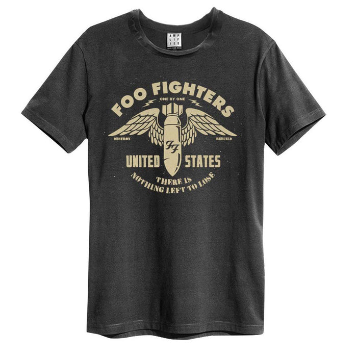 Foo Fighters One By One Amplified Charcoal Small Unisex T-Shirt