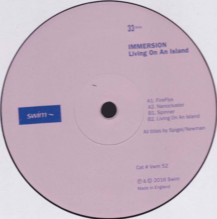 Immersion Living On An Island 10" Vinyl Single 2016