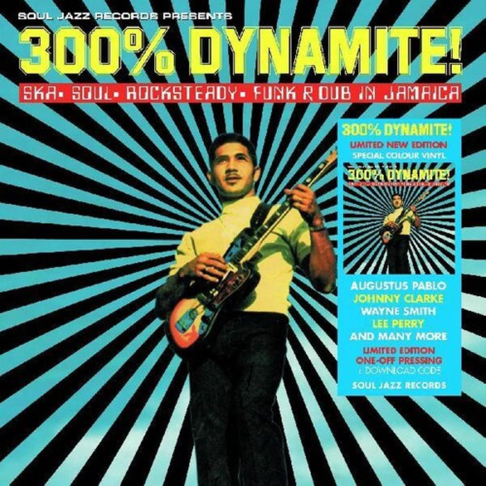 Soul Jazz Records Presents 300% Dynamite! Ska, Soul, Rocksteady, Funk And Dub In Jamaica Vinyl LP Yellow Colour RSD 2024