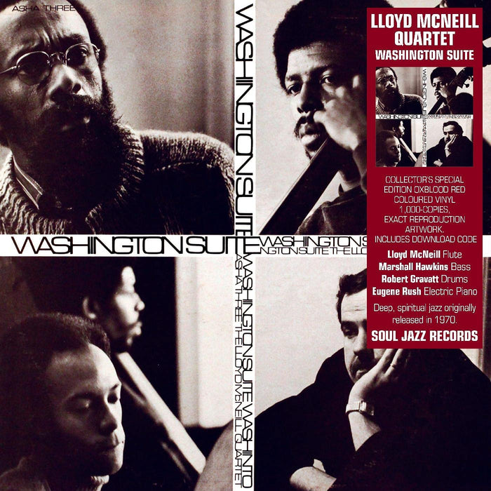 Lloyd McNeill Quartet Washington Suite Vinyl LP Oxblood Red Colour 2021