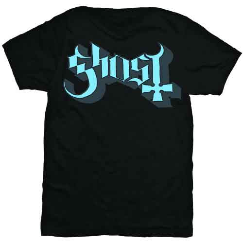 Ghost Blue & Grey Keyline Logo Black XX-Large T-Shirt