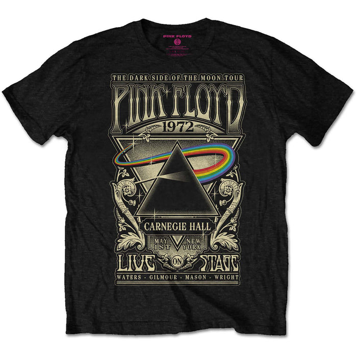 Pink Floyd Dark Side Of The Moon Tour Carnegie Hall Black Small Unisex T-Shirt