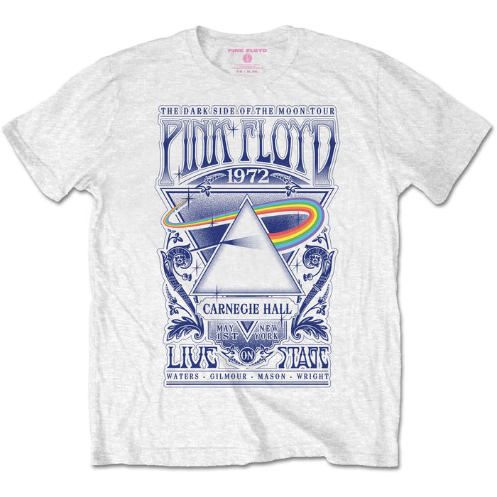 PINK FLOYD Carnegie Hall Poster MENS White MEDIUM T-Shirt NEW