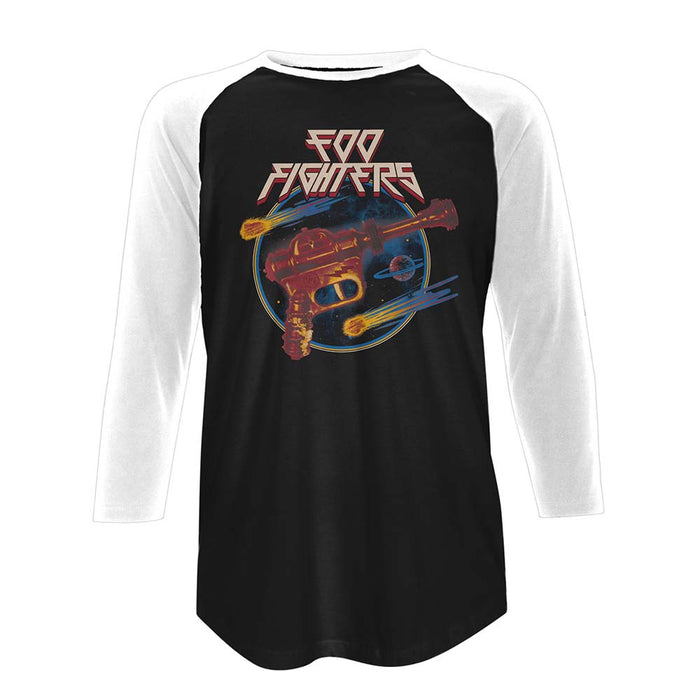 FOO FIGHTERS Ray Gun MENS Black X-Large Baseball Shirt NEW