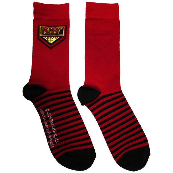KISS Unisex Ankle Socks: Army (Red) (UK Size 6 - 11)