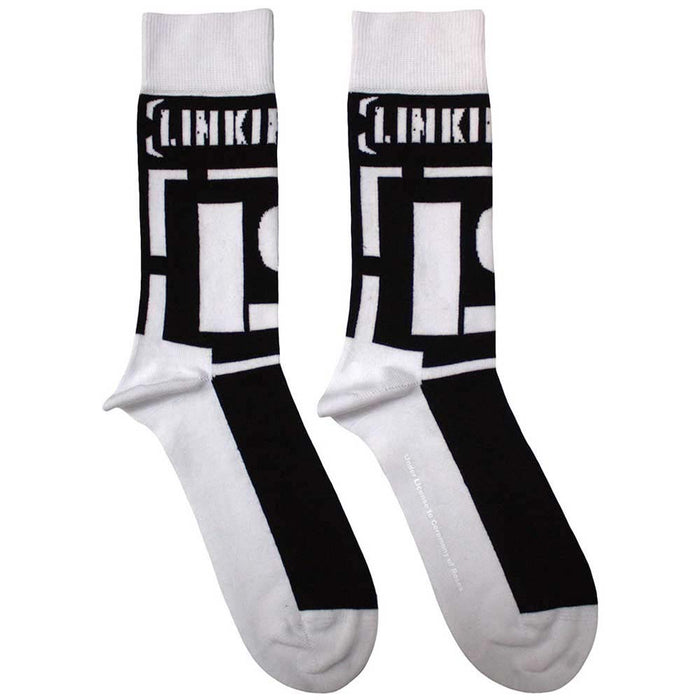 Linkin Park Unisex Ankle Socks: Brackets Logo (Black) (UK Size 7 - 11)
