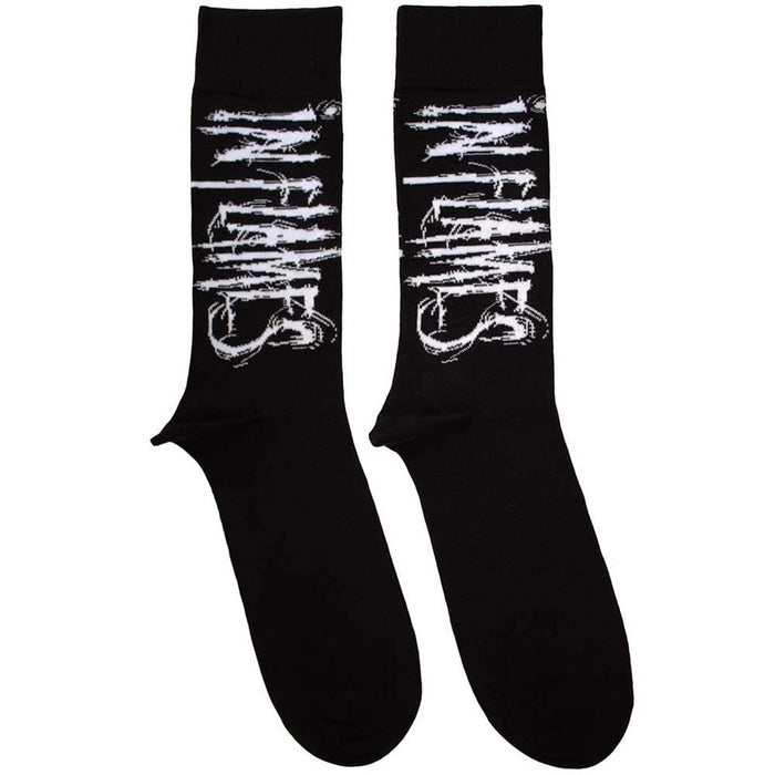 In Flames Unisex Ankle Socks: Logo (Black) (UK Size 7 - 11)