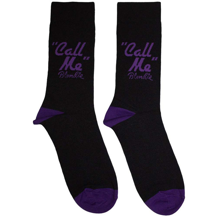Blondie Unisex Ankle Socks: Call Me (Black) (UK Size 6 - 11)