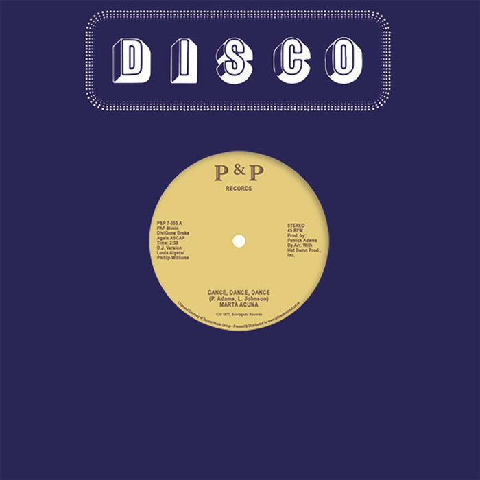 Marta Acuna Dance Dance Dance Vinyl 7" Single (Edit Versions) Disco Sleeve RSD 2022