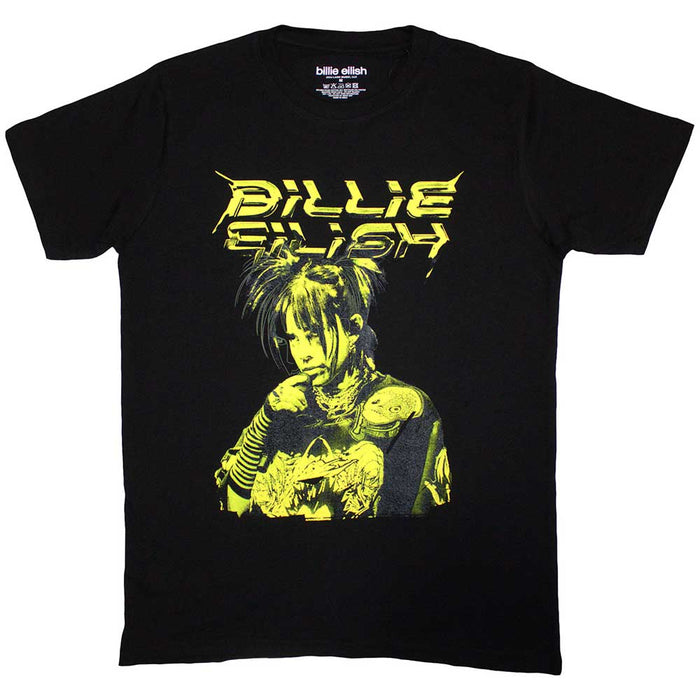 Billie Eilish Illustration Black X-Large T-Shirt