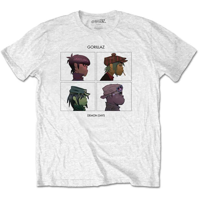 Gorillaz Demon Days White X-Large T-Shirt