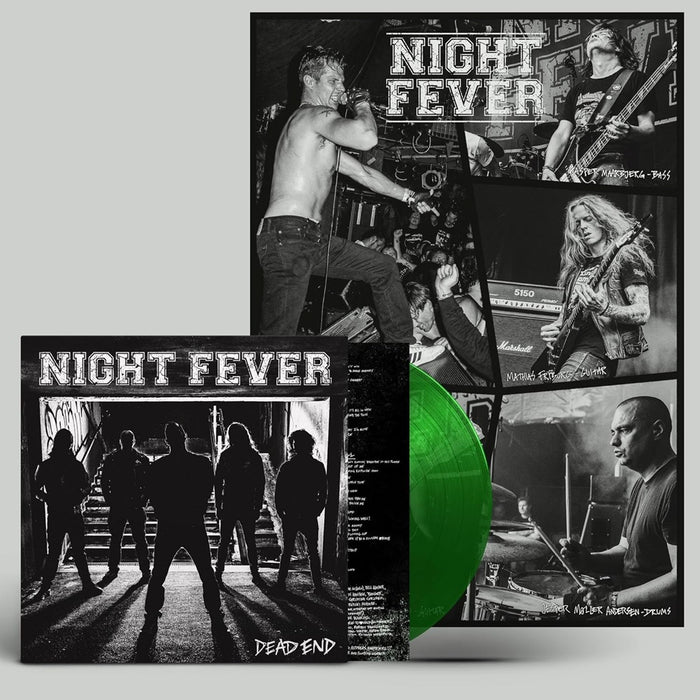 Night Fever Dead End Vinyl LP Transparent Green Colour 2024