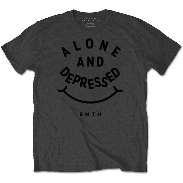 Bring Me The Horizon Alone & Depressed Charcoal Grey X-Large T-Shirt
