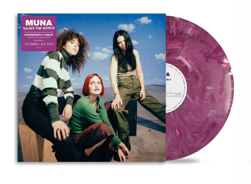MUNA Saves The World Vinyl LP Dark Raspberries Colour 2024