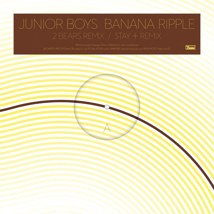 Junior Boys Banana Ripple Remixes 12" Vinyl Single 2011