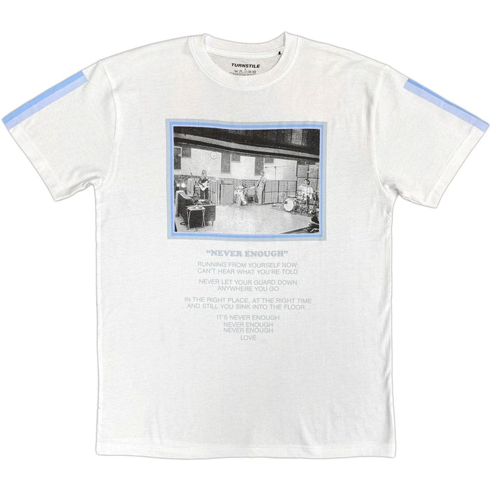 Turnstile Never Enough White XX-Large T-Shirt