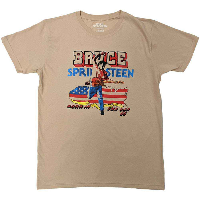 Bruce Springsteen Born In The USA '85 Sand X-Large T-Shirt