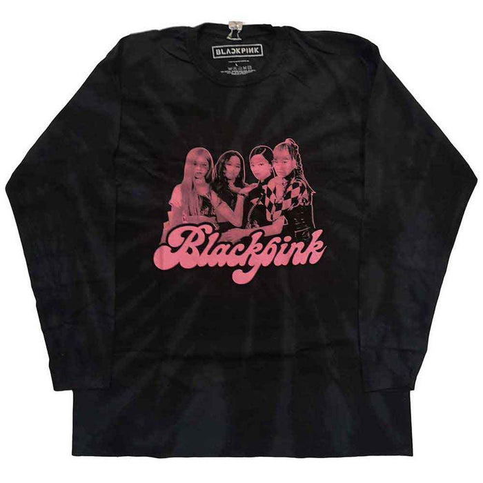 BLACKPINK Photo Black Long Sleeve Large T-Shirt