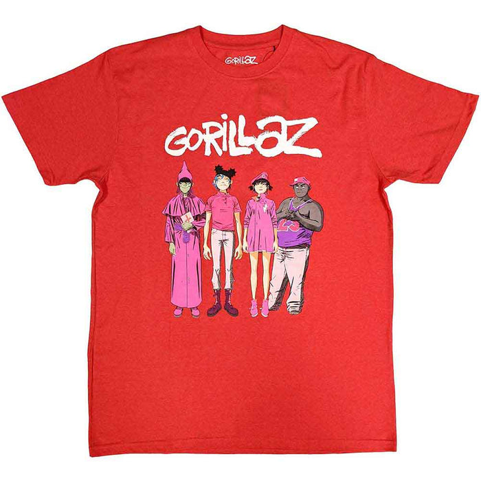 Gorillaz Cracker Island Red X-Large T-Shirt
