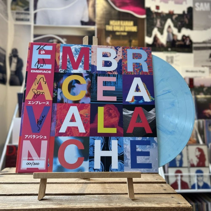 Embrace Avalanche Vinyl LP Signed Assai Obi Edition Exclusive White Blue Marble Colour 2026