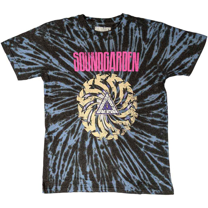 Soundgarden Badmotorfinger Dip-Dye Wash Blue & Black XXL Unisex T-Shirt