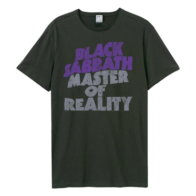 Black Sabbath Master Of Reality Amplified Charcoal Small Unisex T-Shirt