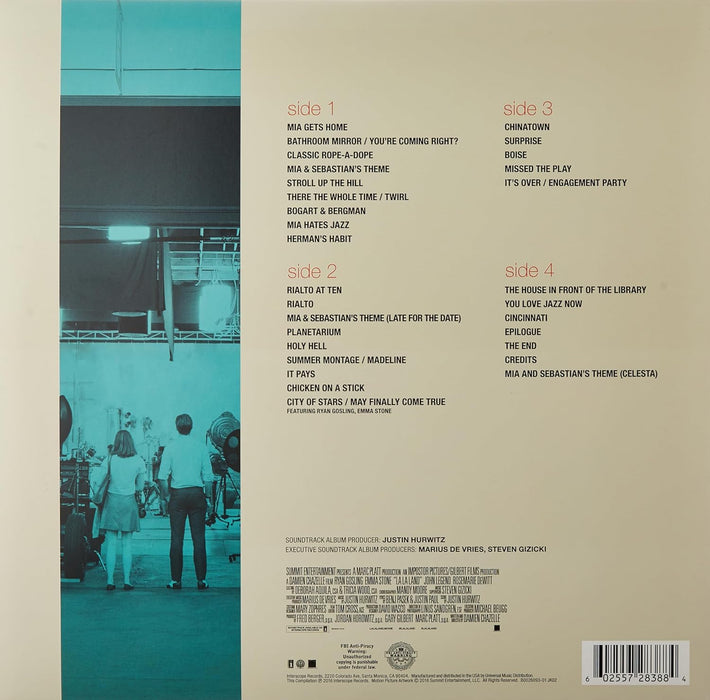 La La Land OST Score Vinyl LP
