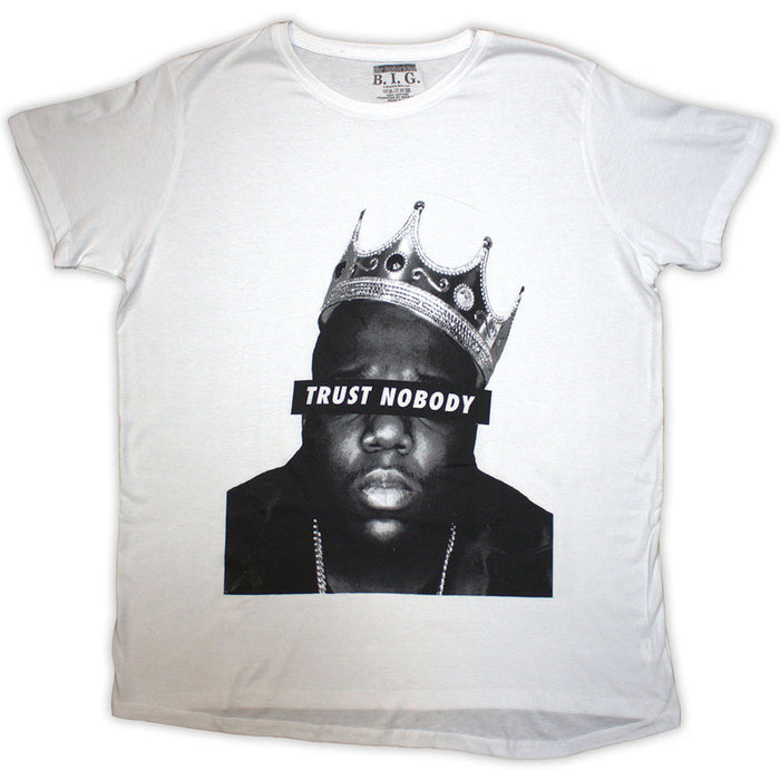 Biggie Smalls Trust Nobody White Ladies XX-Large T-Shirt