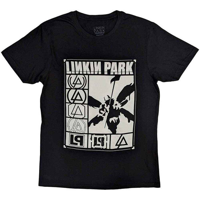 Linkin Park Logos Rectangle Black Medium T-Shirt