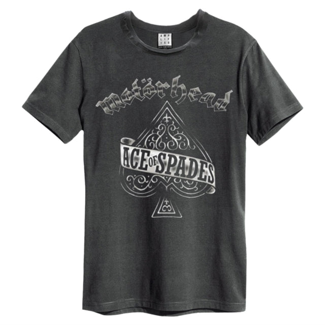 Motorhead Ace Of Spades Amplified Charcoal Small Unisex T-Shirt