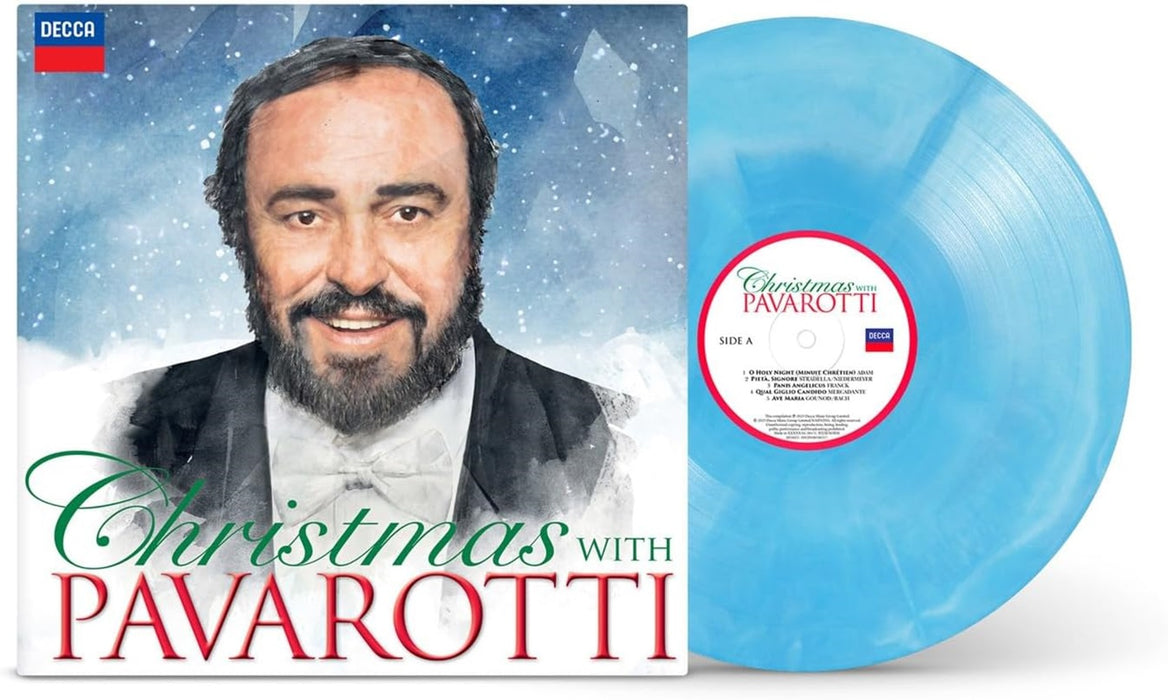 Luciano Pavarotti Christmas With Pavarotti Vinyl LP Blue Colour 2023