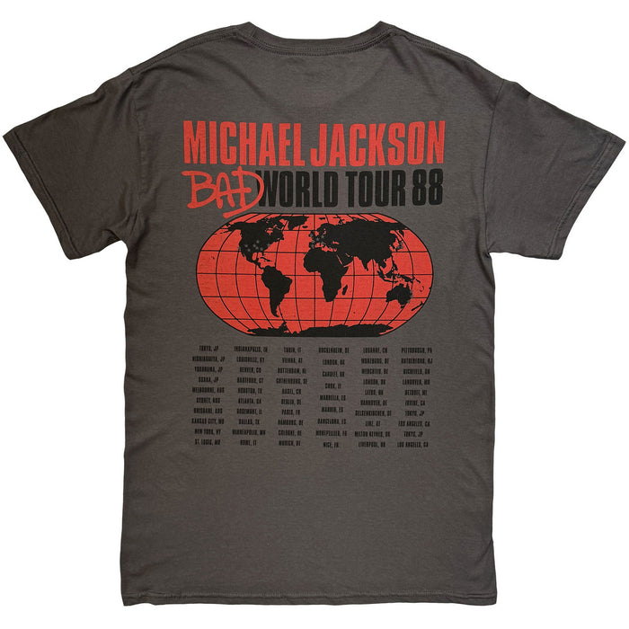 MichaelJackson_Bad World Tour '88_Uni_CHAR_TS:  L Unisex: Music T-Shirt
