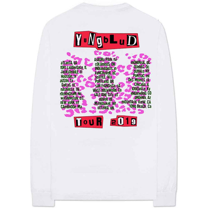 Yungblud Tour White X-Large Long Sleeve T-Shirt