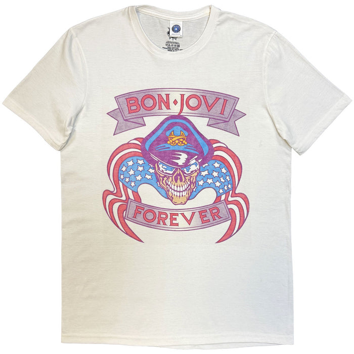 Bon Jovi The Brotherhood White Medium T-Shirt