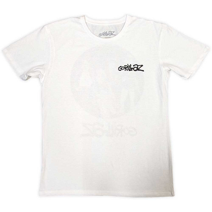 Gorillaz Song Machine Brush Logo White XX-Large T-Shirt