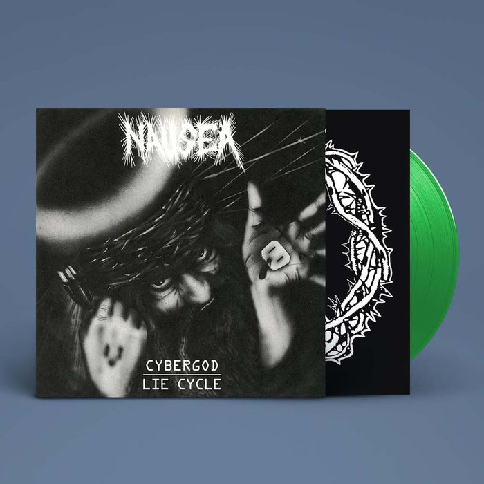 Nausea Cybergod / Lie Cycle Vinyl EP Transparent Green Colour 2024