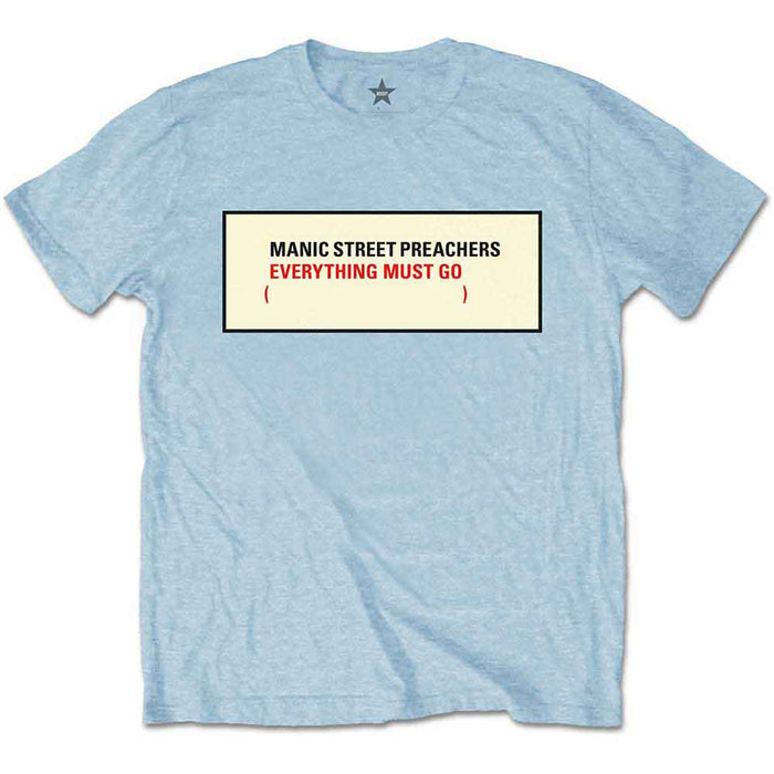 Manic Street Preachers Everything Must Go Blue Small Unisex T-Shirt