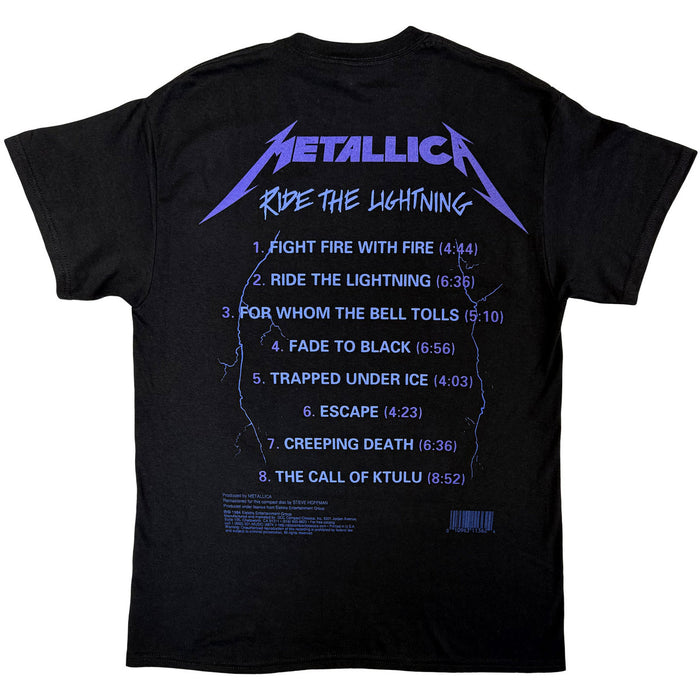 Metallica Ride The Lightning Tracks Black X-Large T-Shirt