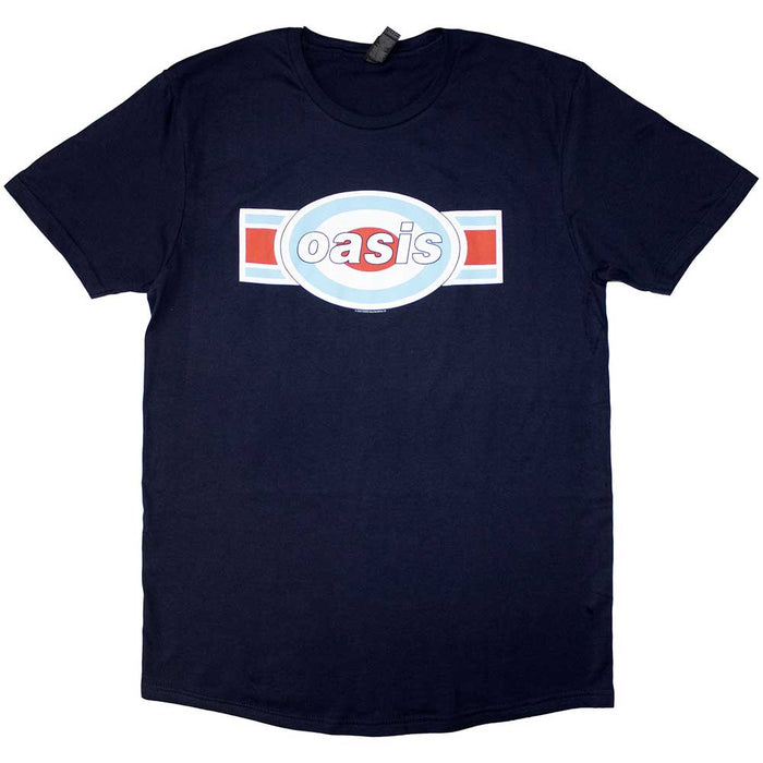 Oasis Oblong Target Navy Blue Small T-Shirt