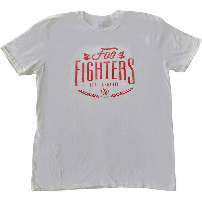 Foo Fighters 100% Organic Version 2 White XX-Large T-Shirt
